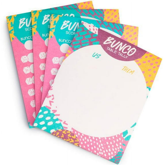 Brybelly Bunco Scorecards Refill 75 Scorecards 25 Table Tallies
