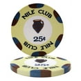 thumbnail image 1 of Brybelly CPNI-25 Nile Club 10 Gram Ceramic Poker Chip (25 Pack)-$0.25, 1 of 8