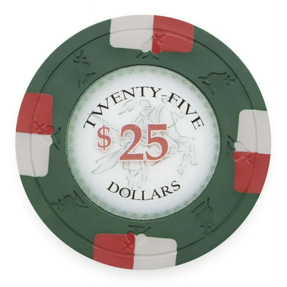 Brybelly CPPK-25 Clay Poker Knights 13.5g Poker Chip (25 Pack)-$25