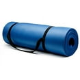 thumbnail image 1 of Brybelly Crown Sporting Goods 15 mm Extra Thick Yoga Mat, Blue, 1 of 7