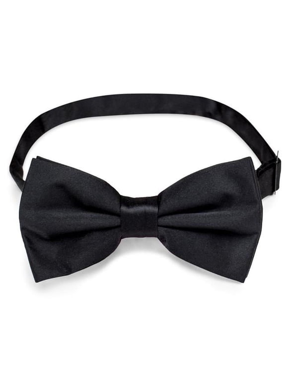 Formal Black Casino & Poker Dealer Pre-tied Adjustable Bow Tie