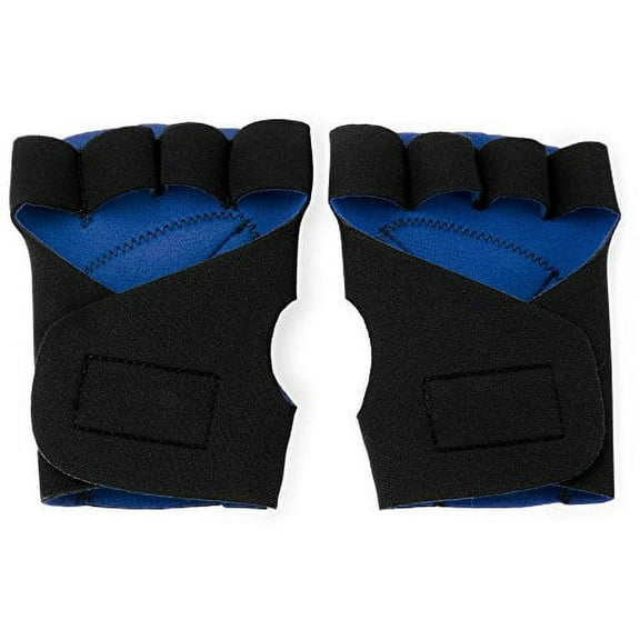Brybelly Half Finger Padded Cycling Gloves, Blue