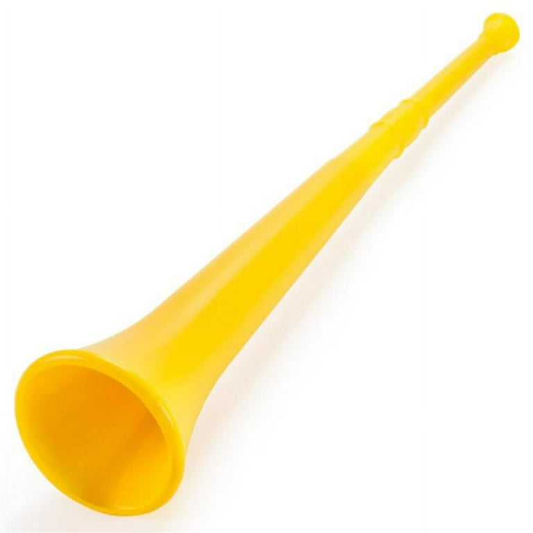Brybelly Holdings 26 in. Plastic Vuvuzela Stadium Horn, Collapses to 14 in.  - Yellow 