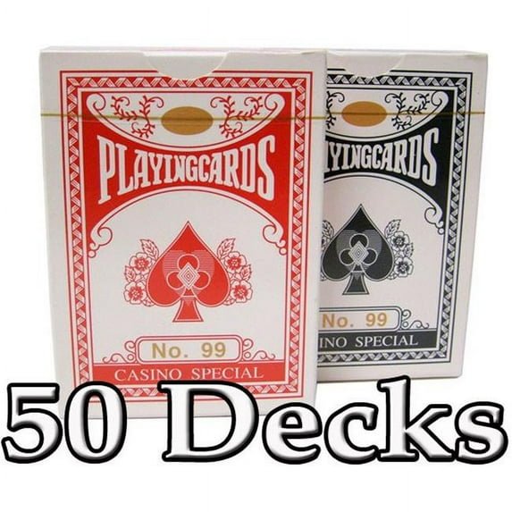 Brybelly Holdings GCAR-001-25.GCAR-002-25 50 Decks Brybelly Playing Cards - Wide Size, Standard Index