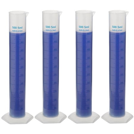 Brybelly ICYL-008 500 mL Plastic Graduated Cylinders