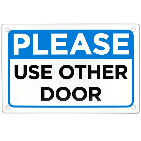 Brybelly ISGN-010 18 x 12 in. Please Use Other Door Sign