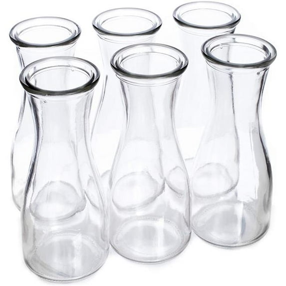 Brybelly KTBL-503 12 oz Glass Beverage Carafe - Pack of 6