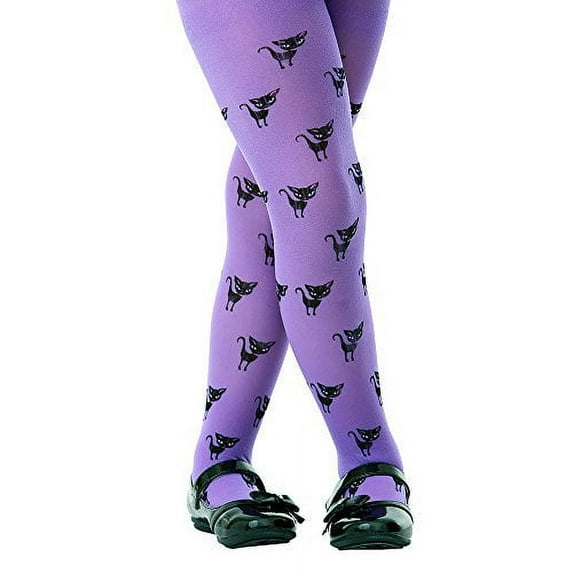 Brybelly MCOS-202 Children's Black Cat Costume Tights-Large