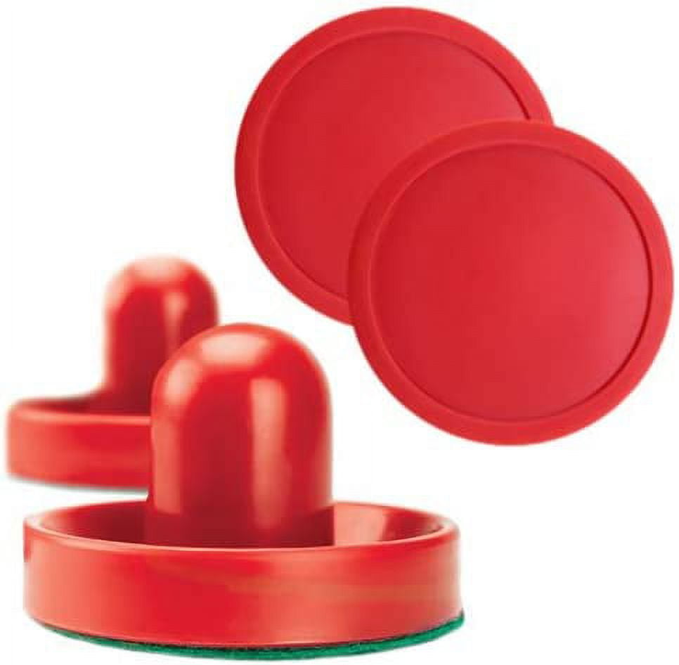 Brybelly Pucks & Paddles Set of Two 2.5" Air Hockey Paddles & 3.25