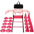 thumbnail image 1 of Brybelly SFIT-1111 Agility Exercise Training Fitness Kit with Carry Bag, Pink, 1 of 6