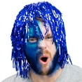 thumbnail image 1 of Brybelly Tinsel Wigs 6-pack, Blue, 1 of 4