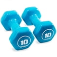 thumbnail image 1 of Brybelly Vinyl Hex Hand Weights, 10 LB, 1 of 7