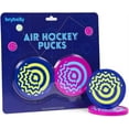 thumbnail image 1 of Brybelly Vivid Air Hockey Pucks, 3.25-inch, 2-pack, Wearproof Molded Psychedelic Patterns Multicolor, 1 of 6