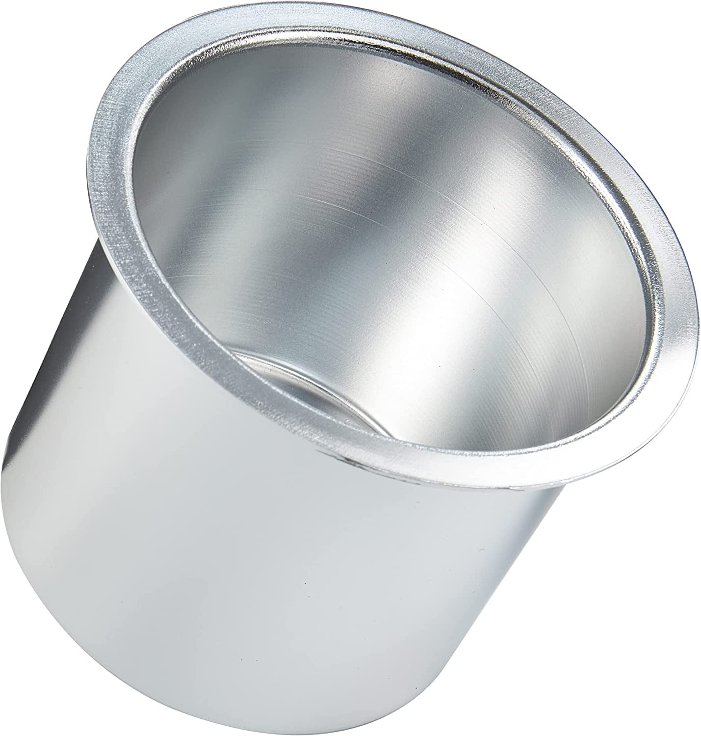 Silver Stainless Steel Singolo Cone Stand - 2 Sauce Holders - 4 inch x 4 inch x 5 1/2 inch - 1 Count Box