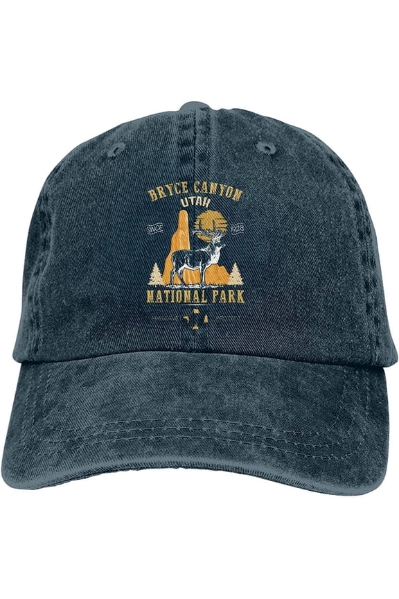 Bryce Canyon National Park Baseball Caps Unisex Dad Hats Trucker Hat Fishing Outdoor Sport Cap for Mens Womens Adjustable Navy