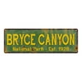thumbnail image 1 of Bryce Canyon Sign, Bryce Canyon National Park Sign, Cabin RV Wall Decor, Camping Hiking, Fishing Hunting, Vacation Size: 4 x 16 Inch, 1 of 4