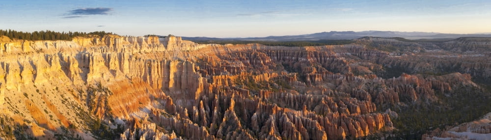 Bryce Canyon from Bryce Point in the morning Bryce Canyon National Park Utah Canvas Art - Panoramic Images (36 x 12)