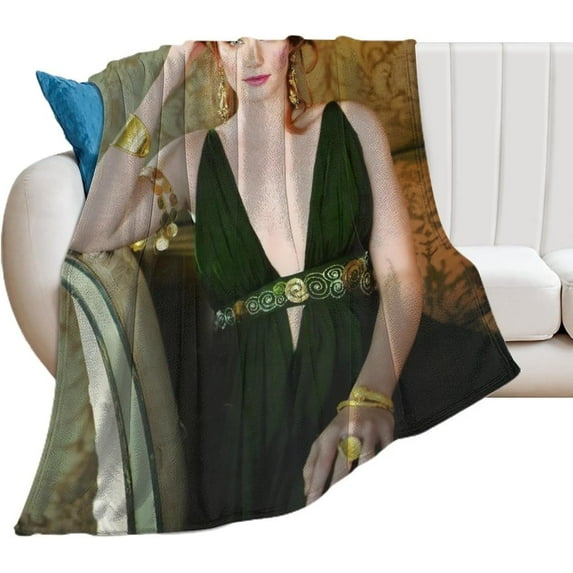 Bryce Dallas Howard Blanket Sexy #1 Throw Blankets Ultra Soft Flannel Lightweight Throws for Couch, Bed, All Seasons Use 40"*50" (100 * 130cm)