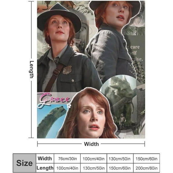 Bryce Dallas Howard Blanket Super Soft Throw Blanket Silky Flannel Lightweight for Sofa, Bed Blanket All Season Use 40""*50"" (100 * 130cm), Style-5