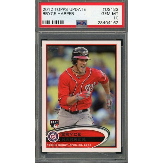 Bryce Harper 2012 Topps Update Baseball Rookie Card RC #US183 Graded PSA 10