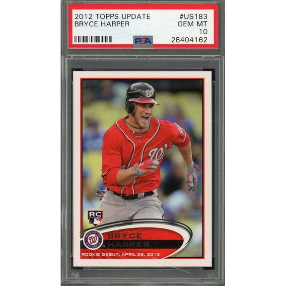 Bryce Harper 2012 Topps Update Baseball Rookie Card RC #US183 Graded PSA 10