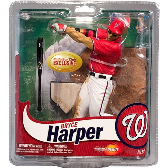 Bryce Harper Action Figure Red Jersey & Eye Black MLB