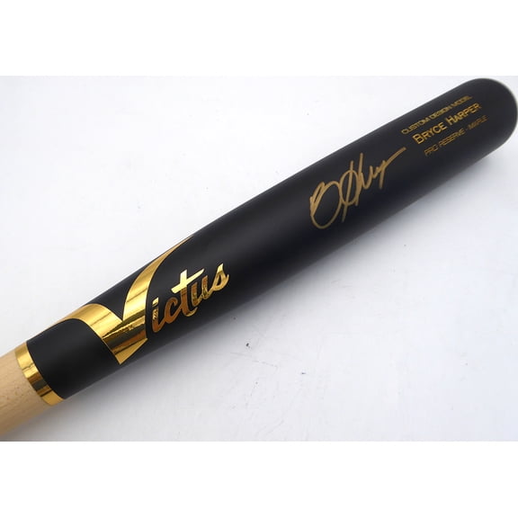 Bryce Harper Autographed Victus Game Model Bat Philadelphia Phillies MLB Holo #YP739008