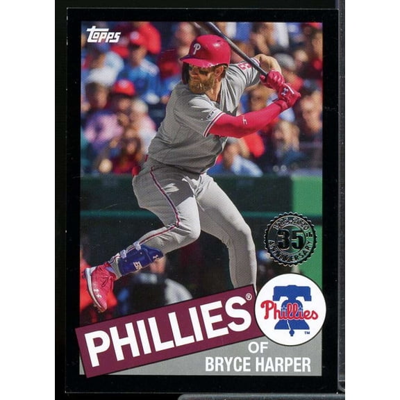 Bryce Harper Card 2020 Topps '85 Topps Black #8579