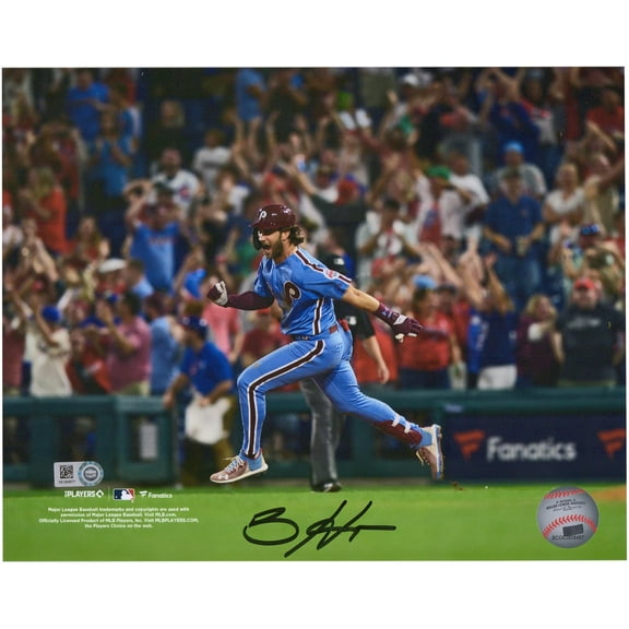 Bryce Harper Philadelphia Phillies Autographed 8" x 10" Running Bases After Grand Slam Photograph - Fanatics Authentic Certified