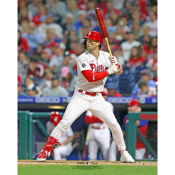 Bryce Harper Philadelphia Phillies Unsigned Batting Vertical Photograph