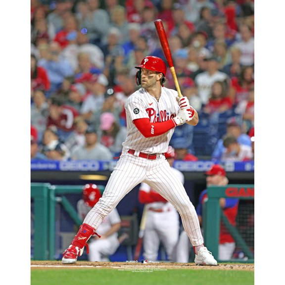 Bryce Harper Philadelphia Phillies Unsigned Batting Vertical Photograph