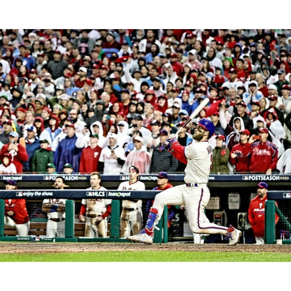 Bryce Harper Philadelphia Phillies Unsigned Hits a Home-Run in Game 5 of the National League Championship Series Photograph