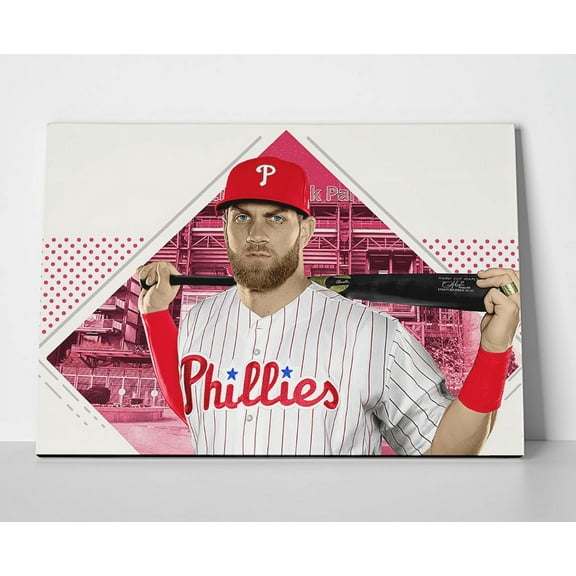 Bryce Harper Philly Poster or Wrapped Canvas