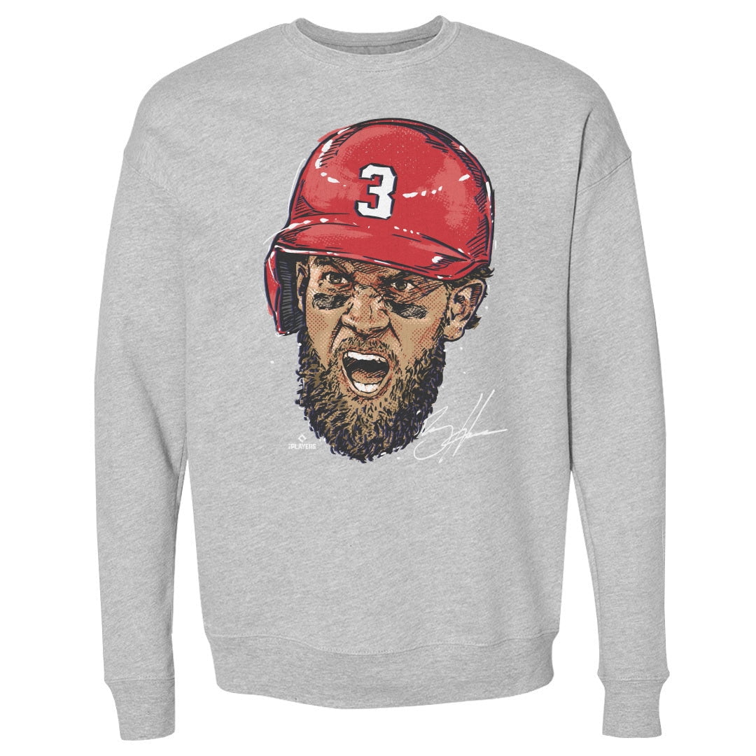 Koszulka Bryce'a Harpera 500 LEVEL – licencja MLBPA, bawełna, kolor czerwony – grafika Bryce'a Harpera „Scream”