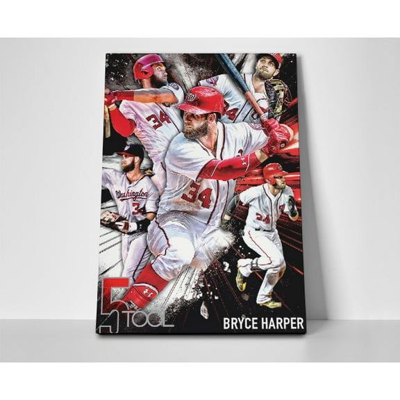 Bryce Harper Tools Poster or Wrapped Canvas