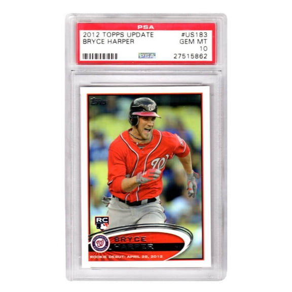 Bryce Harper (Washington Nationals) 2012 Topps Update Baseball #US183 RC Rookie Card - PSA 10 GEM MINT (Silver Label)