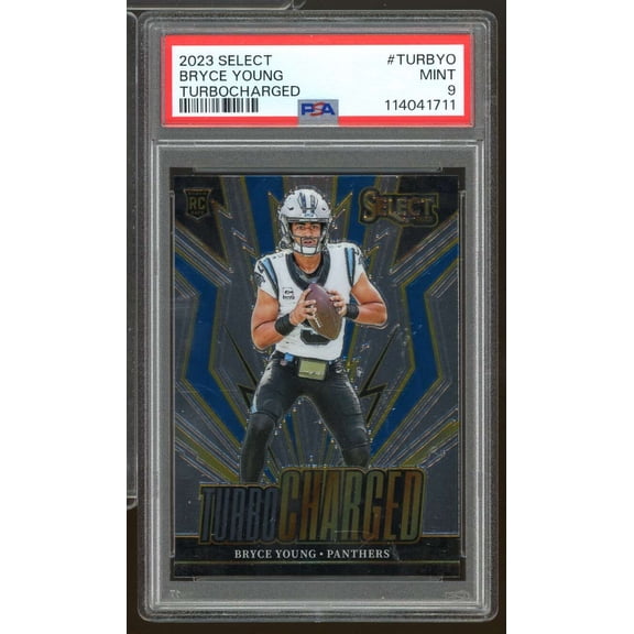 Bryce Young Rookie Card 2023 Select Turbocharged #turbyo PSA 9