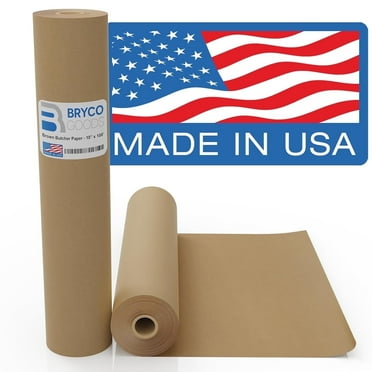 Bryco 18” X 100’ Kraft Paper Roll, Brown