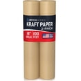 thumbnail image 1 of Bryco Goods (Pack of 2) Brown Kraft Paper Rolls - 18 Inch x 100 Feet - Moving Supplies, Gift Wrapping, Arts & Crafts, Bulletin Board, Packing Paper – USA Made, 1 of 9