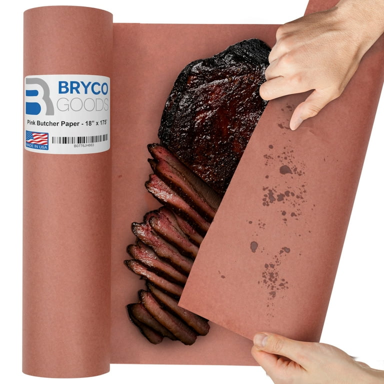 https://i5.walmartimages.com/seo/Bryco-Goods-Pink-Butcher-Paper-Roll-18-Inch-x-175-Feet-2100-Inch-Food-Grade-Peach-Wrapping-Smoking-Meat-Varieties-Made-USA_577322ee-4e9f-4649-a22b-de187063ec1d.3d03f9975ac562ee96bb5cfe9ba9668c.jpeg?odnHeight=768&odnWidth=768&odnBg=FFFFFF