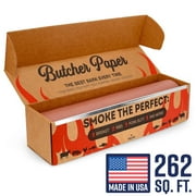 Bryco Goods Pink Butcher Paper Roll for Smoking Meat with Dispenser Box, 18 Inch x 175 Feet - USA Made