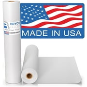 Bryco Goods White Kraft Paper Roll, 18” x 100’ (1200”), Made in USA