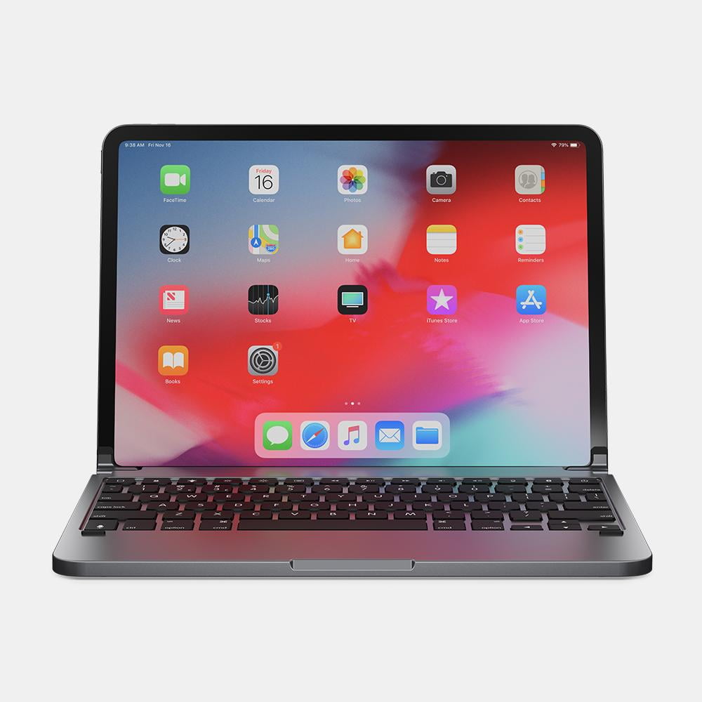 Brydge 11" Pro Wireless Bluetooth Keyboard for iPad Pro 11", Space Gray