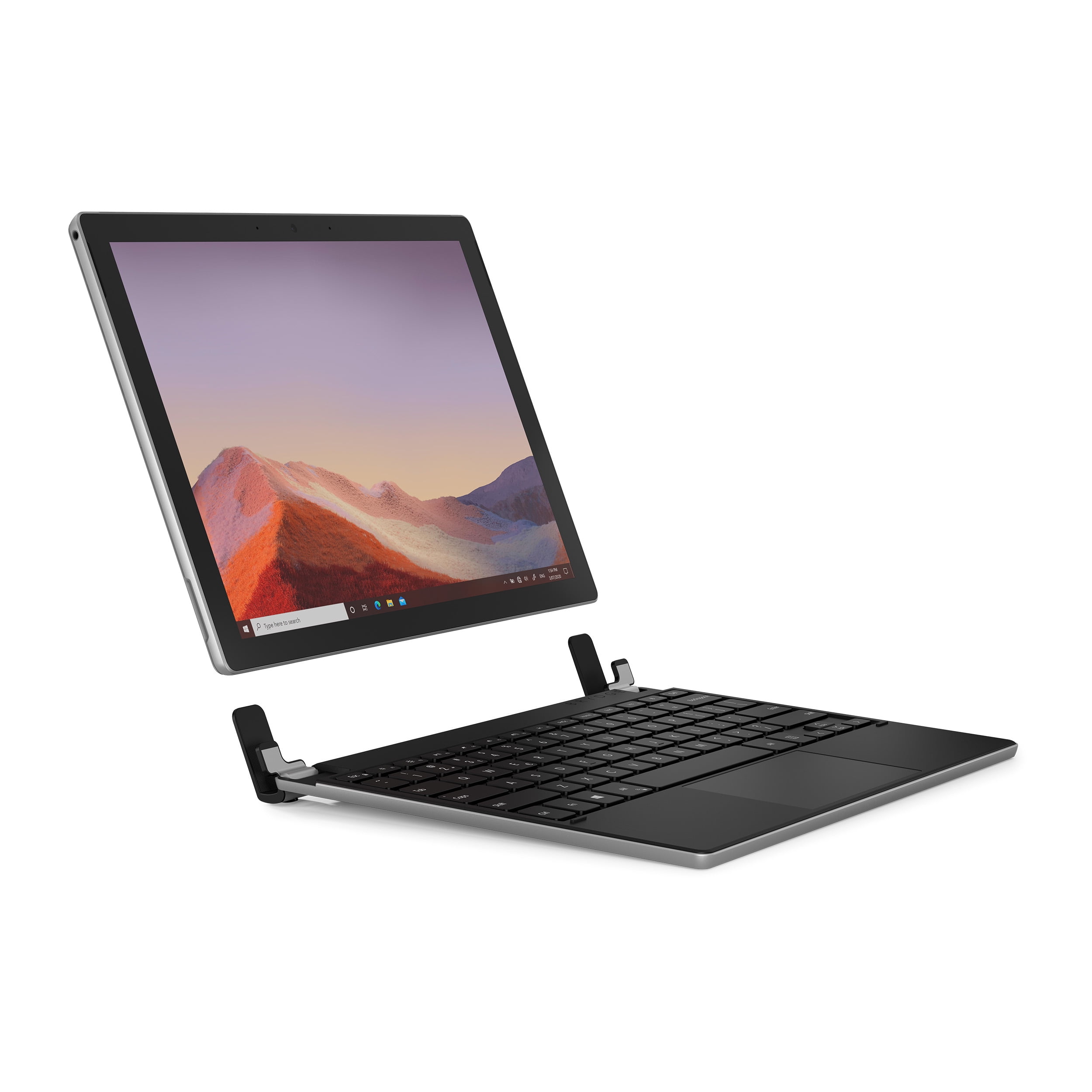 Brydge 12.3 Pro+ Wireless Keyboard for Surface Pro, Silver