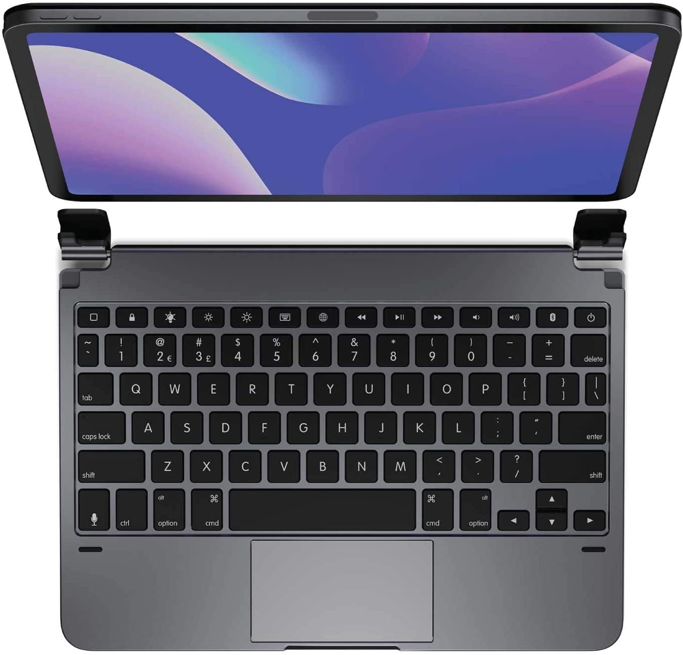 Restored Grey Brydge Wireless Keyboard with Trackpad and Cover for iPad Pro 11-inch 2nd/1st Gen (Refurbished)