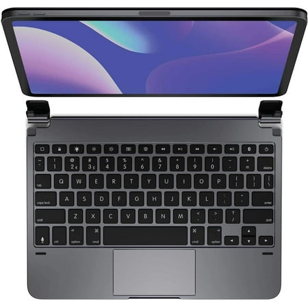 Brydge - Pro+ Wireless Keyboard for 11-inch Apple iPad Pro (2018, 2020 & 2021) - Space Gray