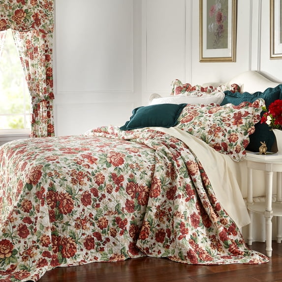 BrylaneHome 100% Cotton Florence Oversized Bedspread - Walmart.com