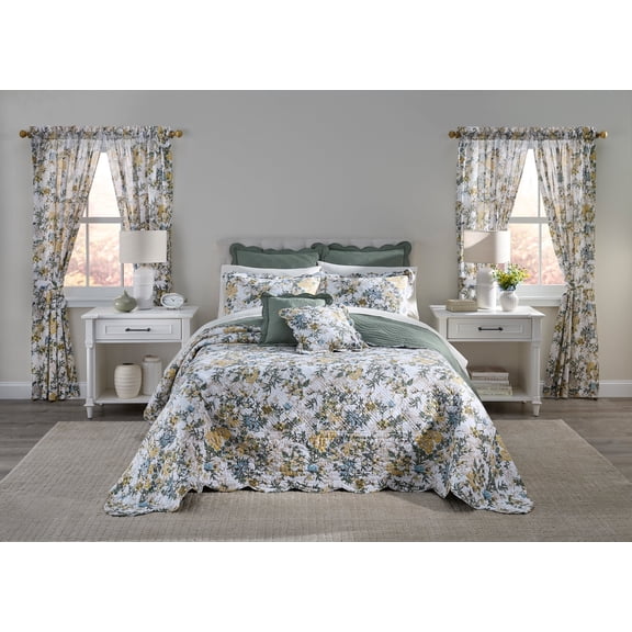 BrylaneHome 100% Cotton Florence Oversized Bedspread - Walmart.com