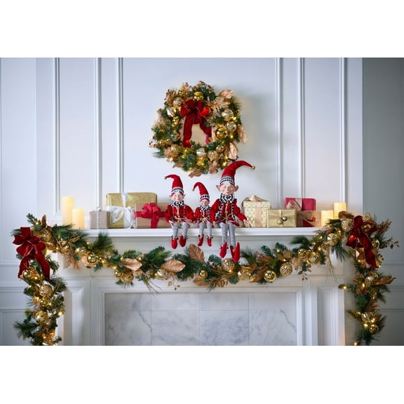 BrylaneHome 21"H Posable Christmas Elf