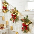 thumbnail image 1 of BrylaneHome 24" Pre-Lit Holiday Classics Stair Swag, 1 of 3